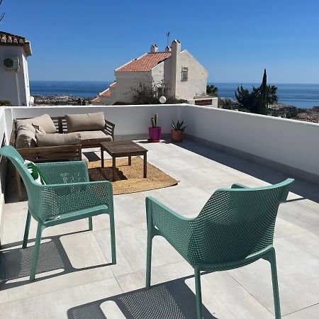 A Terrace With Sea View, 2 Bedrooms Apartment In Benalmádena Esterno foto